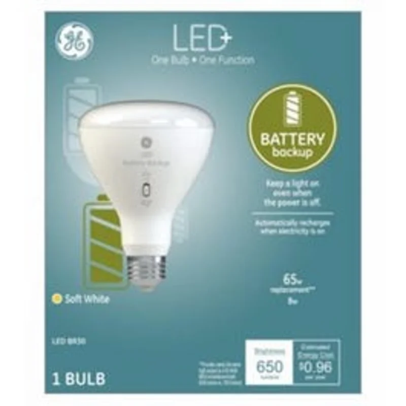 LED+ Battery Back Up Bulb, Br30, 650 Lumens, 8-Watt