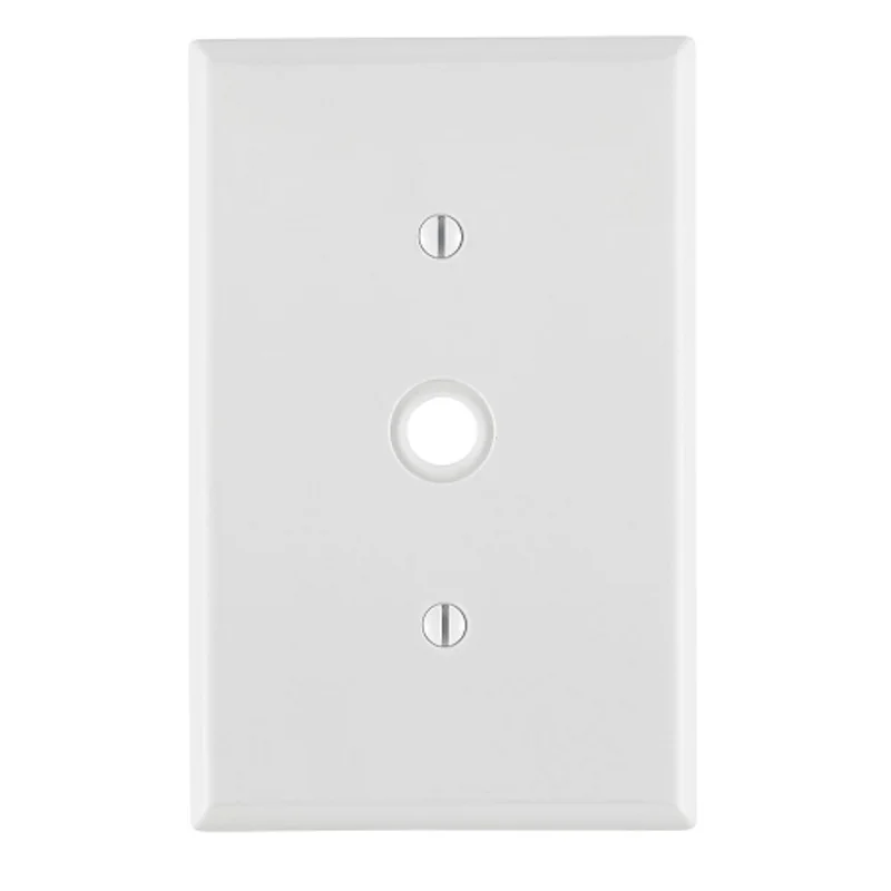Leviton 1 Gang .406 Inch Cable Wallplate Midway Size White PJ11-W