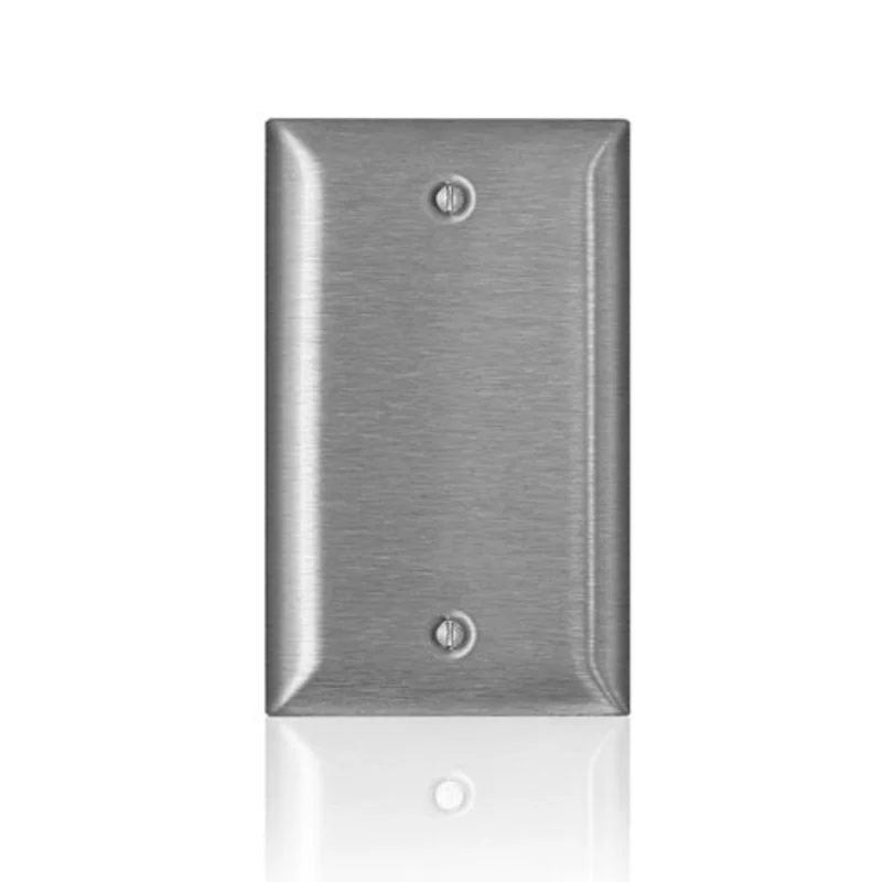 Leviton 1 Gang Blank Wallplate C Series Stainless Steel SS13-40