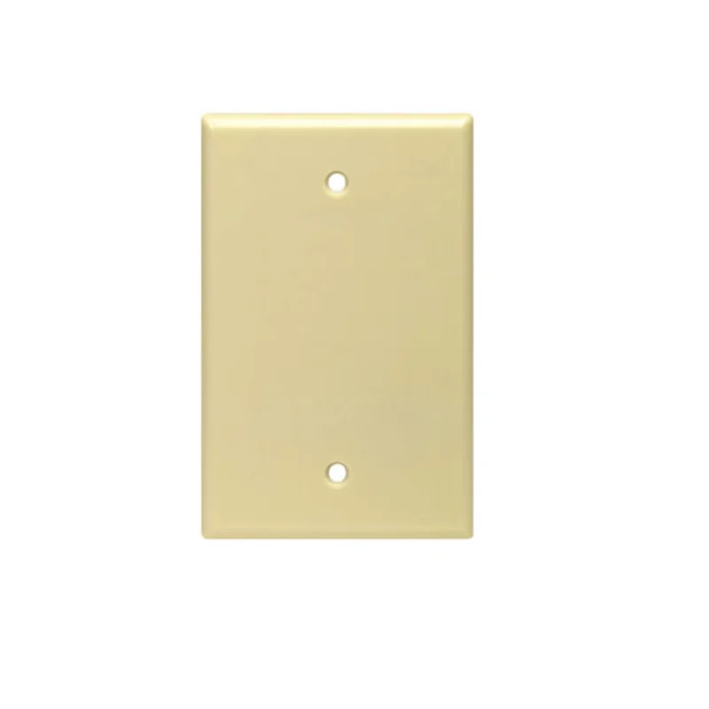 Leviton 1 Gang Blank Wallplate Midway Size Ivory PJ13-I