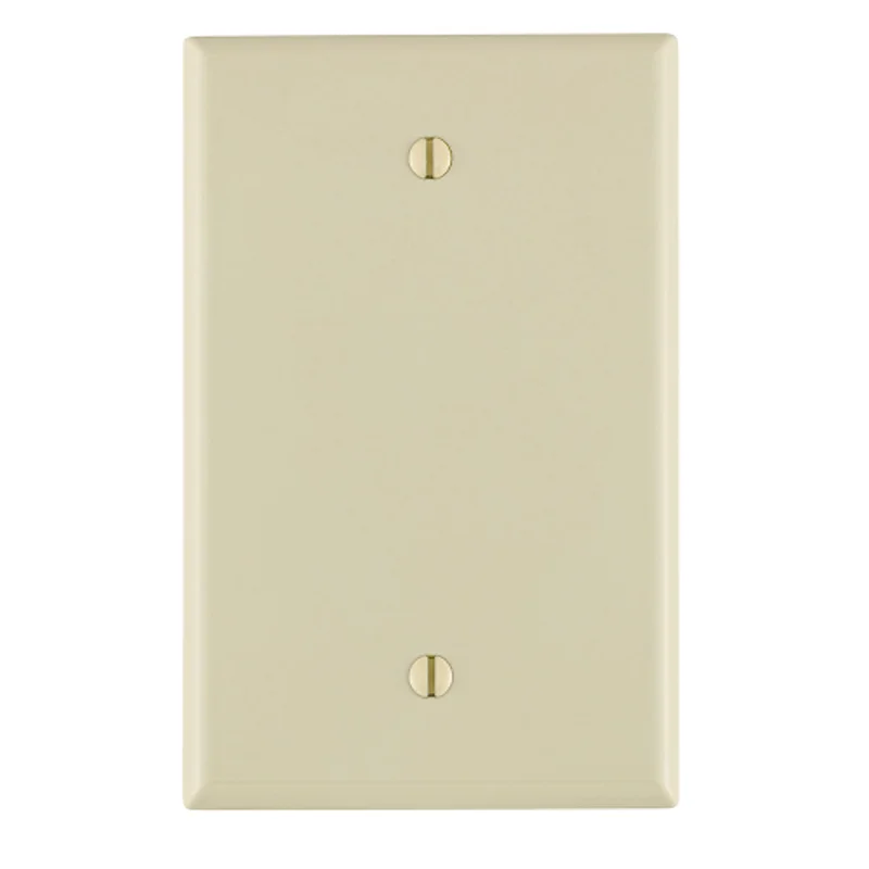 Leviton 1 Gang Blank Wallplate Midway Size Light Almond PJ13-T