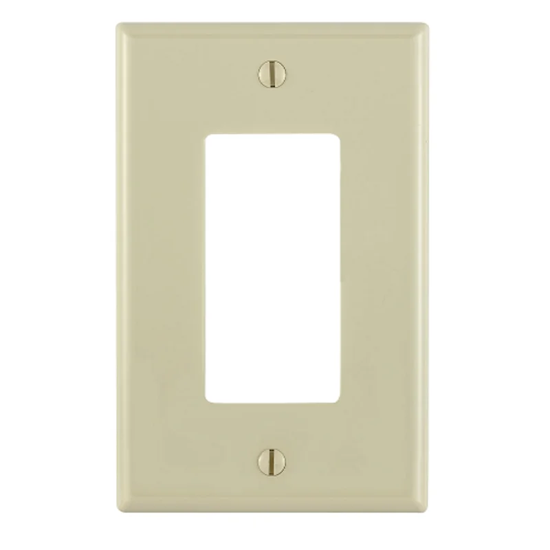 Leviton 1 Gang Decora Wallplate Midway Size Ivory PJ26-I