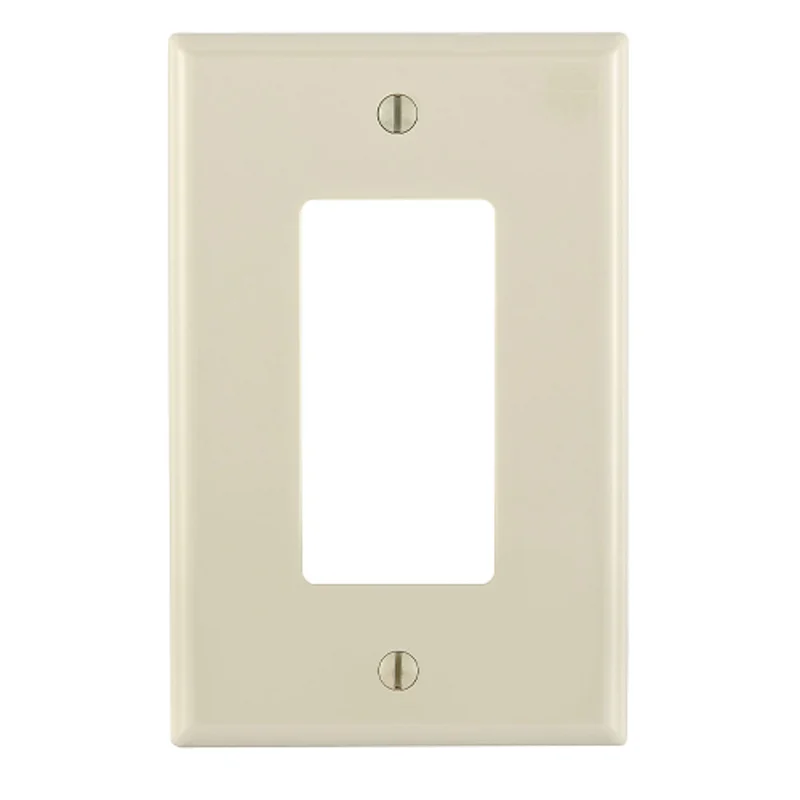 Leviton 1 Gang Decora Wallplate Midway Size Light Almond PJ26-T
