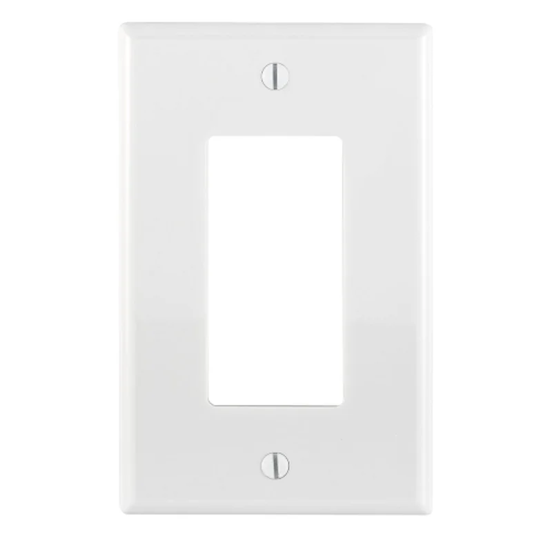 Leviton 1 Gang Decora Wallplate Midway Size White PJ26-W