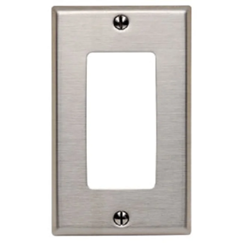Leviton 1 Gang Decora Wallplate Stainless Steel SO26