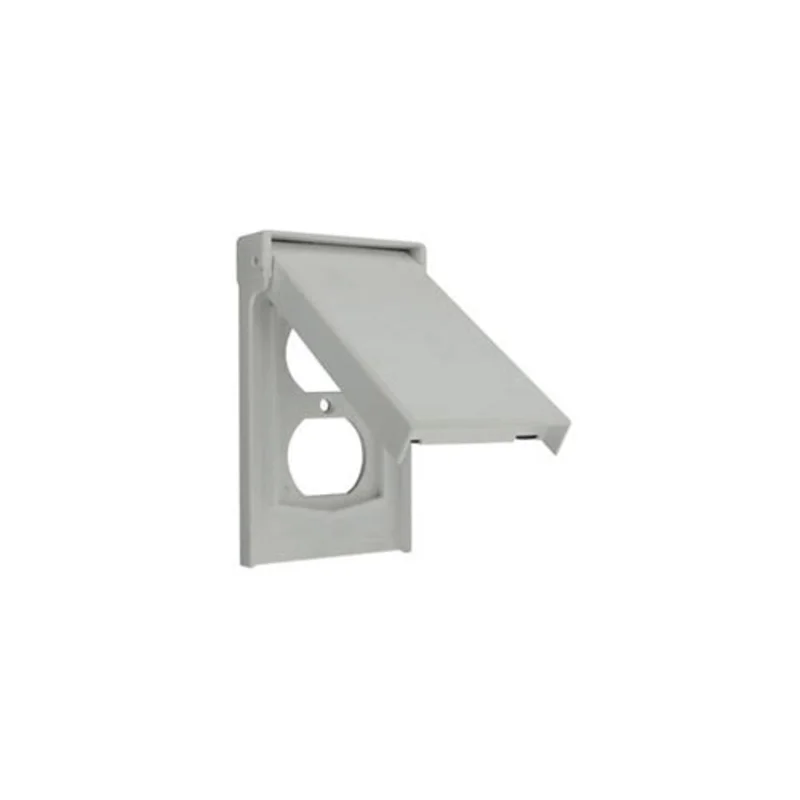 Leviton 1-Gang Duplex Device Receptacle Wallplate 4978-GY