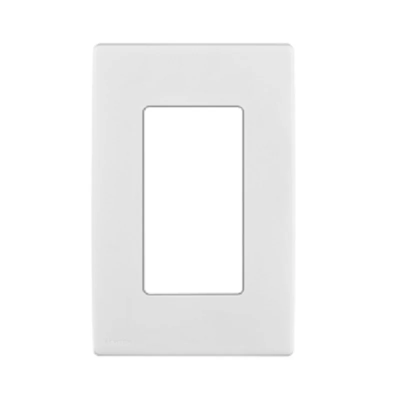 Leviton 1-Gang Screwless Snap On Wallplate White REWP1-WW