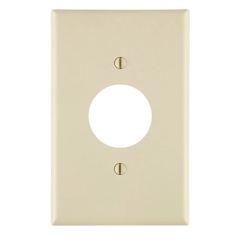 Leviton 1 Gang Single 1.406 Hole Outlet Wallplate Midway Size Light Almond PJ7-T