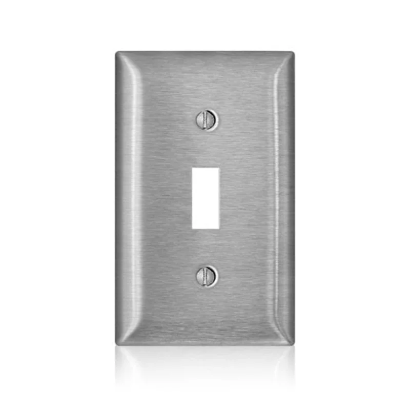 Leviton 1 Gang Toggle Switch Wallplate C Series Stainless Steel SS1-40