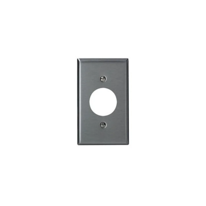 Leviton 1-Gang Wallplate Standard Size Non-Magnetic Stainless Steel 84004-40