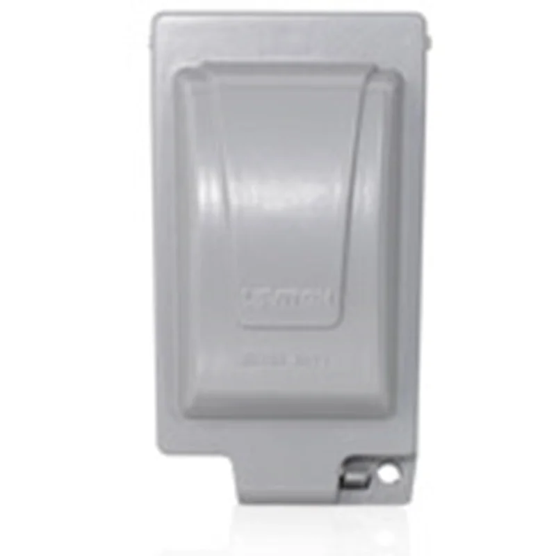 Leviton 1 Gang Weatherproof Cover Gray IUM1V-GY