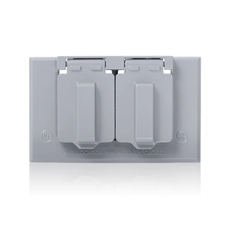 Leviton 1-Gang Weatherproof Cover Metal Gray WM1D-GY