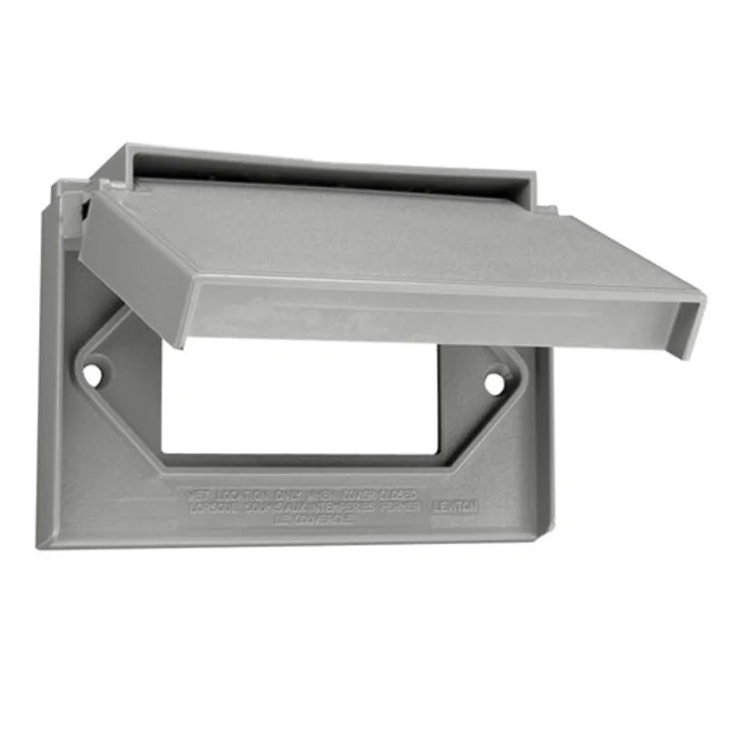 Leviton 1-Gang Weatherproof Wallplate 4996-GY