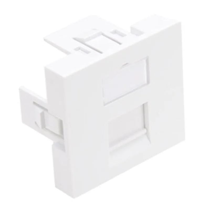 Leviton 1 Port 45mm x 45mm French Style Wallplate Insert White LI145-2W1