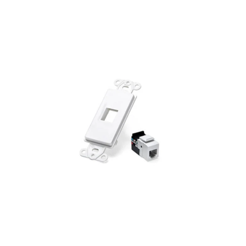 Leviton 1 Port Decora Insert Kit 6P6C White 41638-W