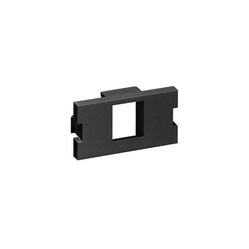 Leviton 1 Port MOS Quickport Adapter 1 Unit High Black 41291-1ME