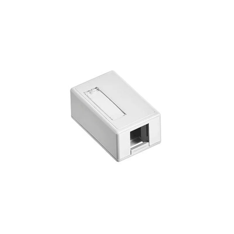 Leviton 1-Port Plenum Rated QUICKPORT Surface-Mount Box White 41089-1WP