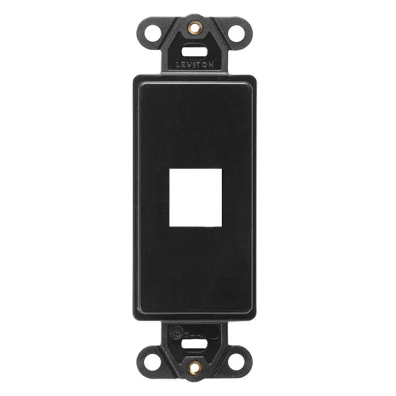 Leviton 1 Port Quickport Decora Insert Black 41641-E