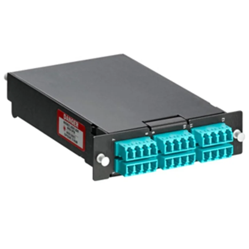 Leviton 12 Fiber Pigtail Fusion Splice Module Aqua SPLCS-244