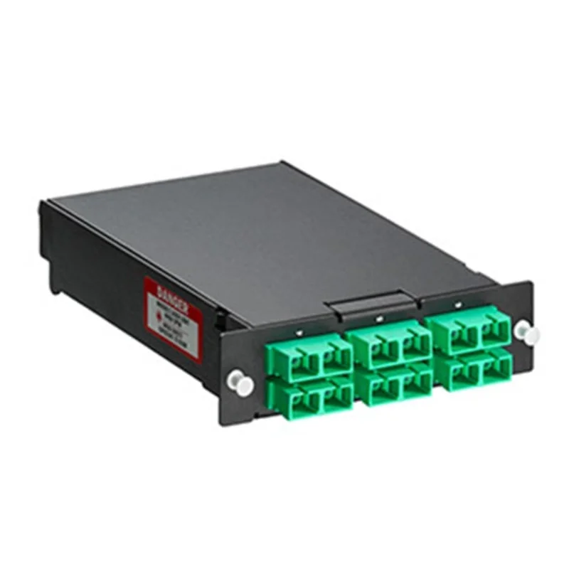 Leviton 12 Fiber Pigtail Fusion Splice Module SC Adapters Green SPSCS-12V