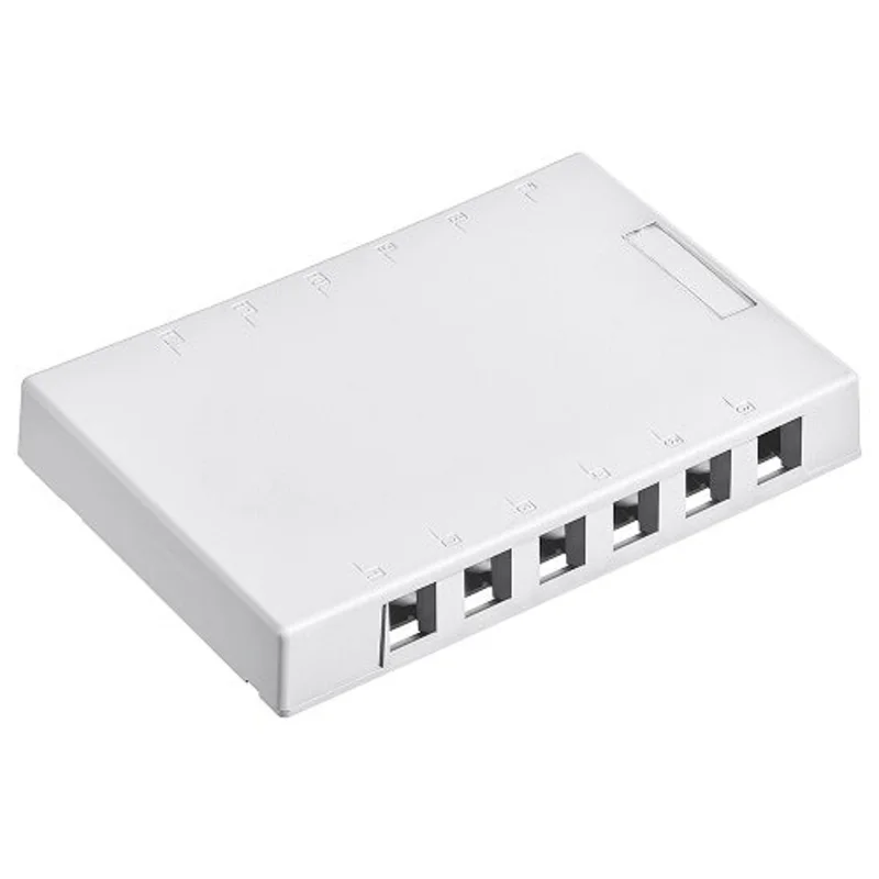 Leviton 12-Port QUICKPORT Surface-Mount Box White 41089-12W