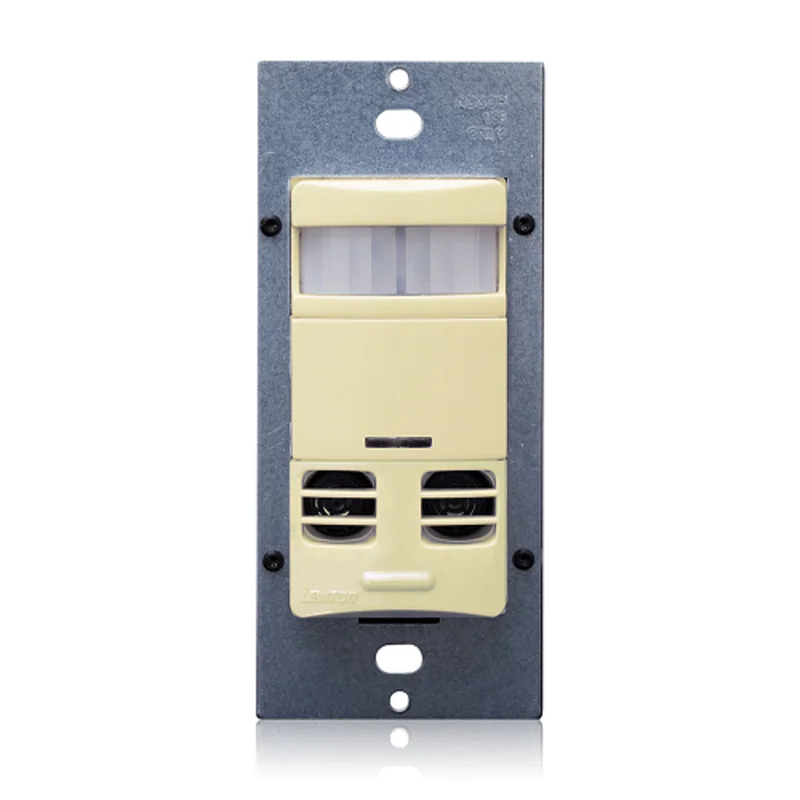 Leviton 120-277V 2400SF Occupancy Sensor Multi Technology Wall Switch Ivory OSSMT-GDI