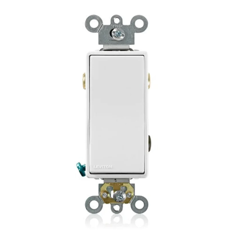 Leviton 120/277V Decora Plus Rocker 3-Way AC Quiet Switch 5623-2W