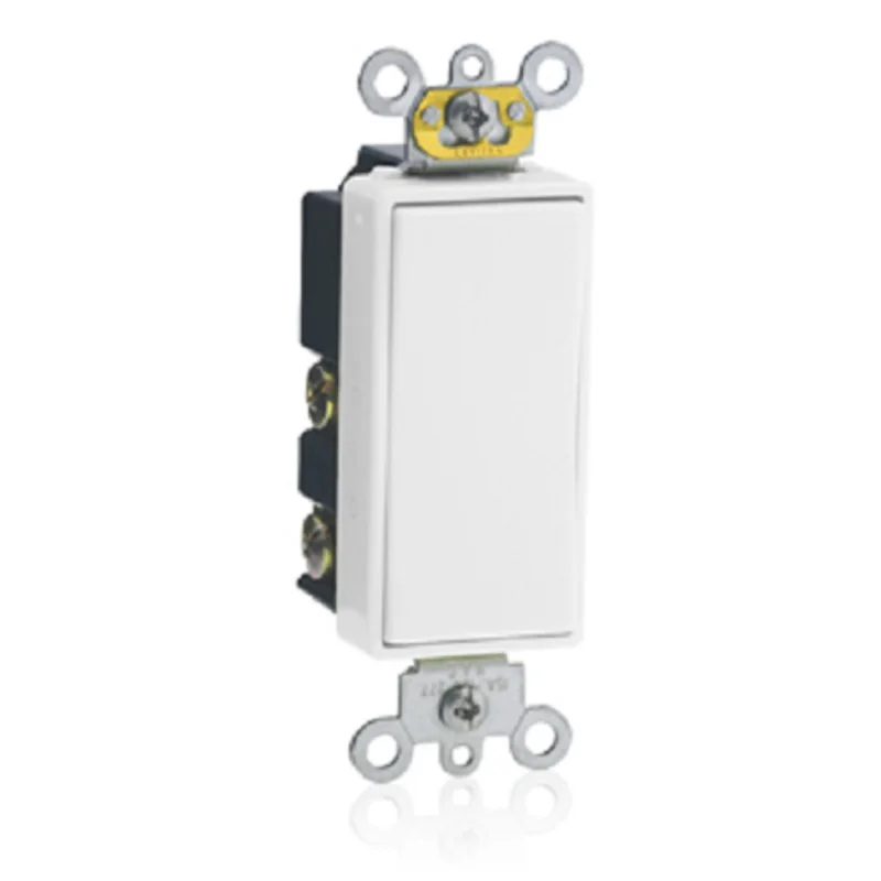 Leviton 15 Amp 120/277V Single-Pole AC Quiet Switch 5657-2W