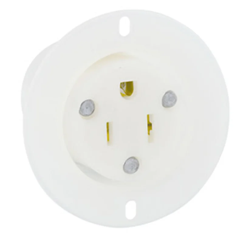 Leviton 15 Amp 125 Volt NEMA 5-15R 2P 3W Flanged Outlet Receptacle 5279-C