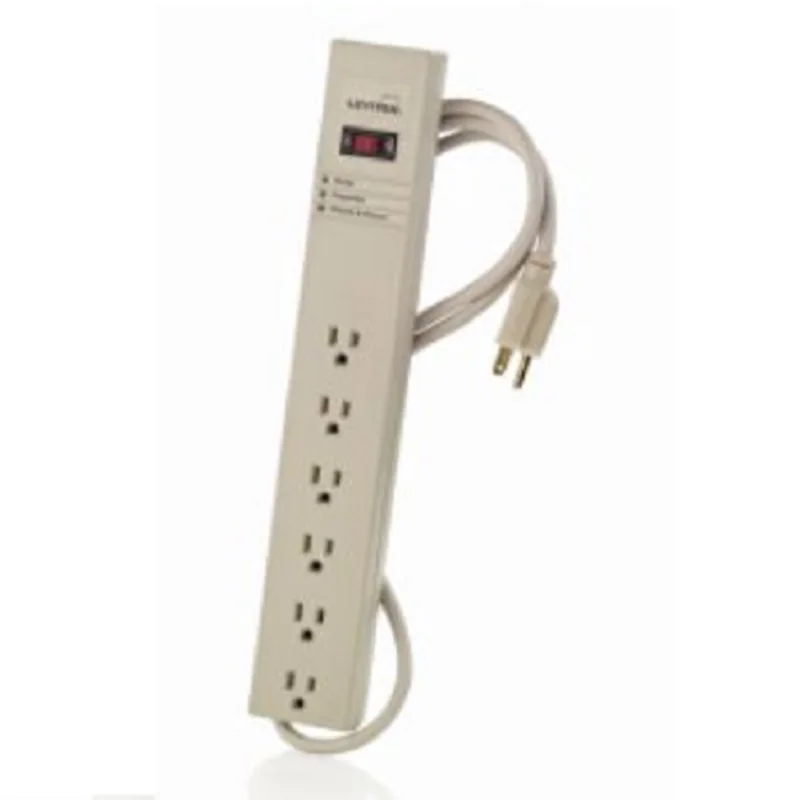 Leviton 15 Amp 125 Volt Surge Protected 6-Outlet Strip w/Switch 5100-S15