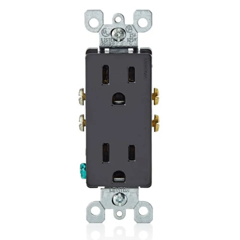 Leviton 15 Amp Decora Duplex Outlet/Receptacle 5325-E