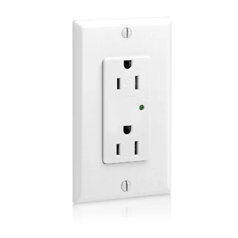 Leviton 15 Amp Decora Plus Surge Protective Duplex Receptacle Outlet 5280-W