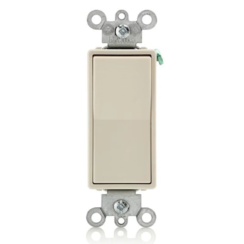 Leviton 15 Amp Decora Rocker 4-Way Switch Light Almond 5604-2T