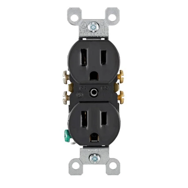Leviton 15 Amp Duplex Outlet/Receptacle Contractor Pack 5320-ECP