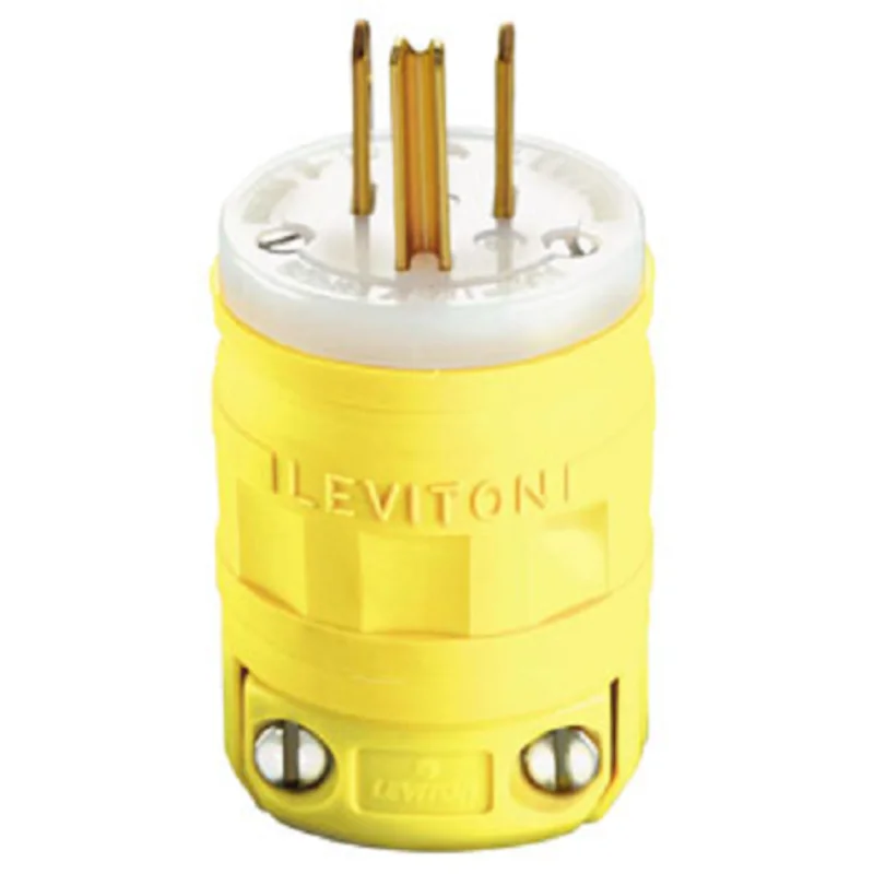 Leviton 15 Amp NEMA 5-15P Dustguard Straight Blade Plug 1447