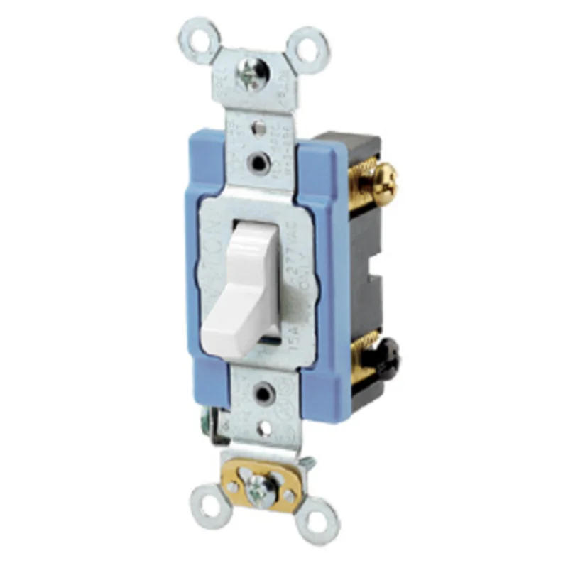 Leviton 15 Amp Toggle 3-Way AC Quiet Switch 1203-2W
