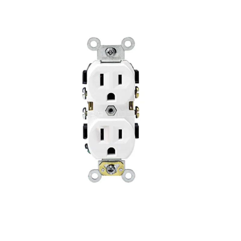 Leviton 15A 125V Duplex Receptacle White BR15-W