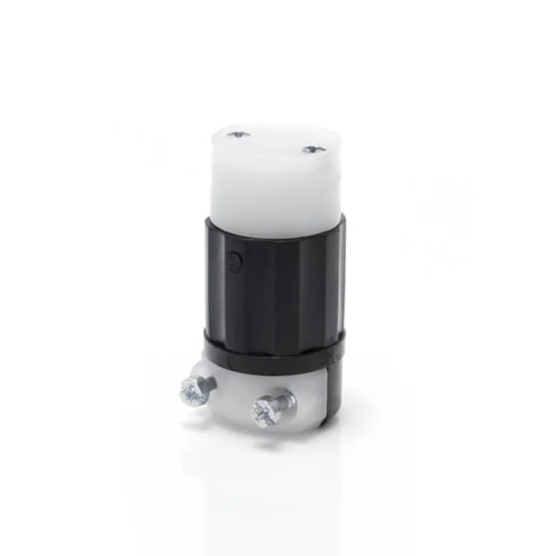 Leviton 15A 125V Mini Locking Connector Black And White ML1-C