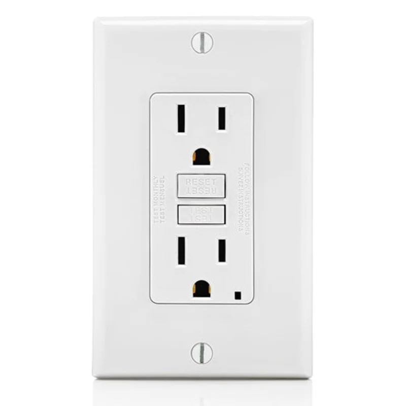 Leviton 15A 125V SmartlockPro GFCI Receptacle White GFNT1-W
