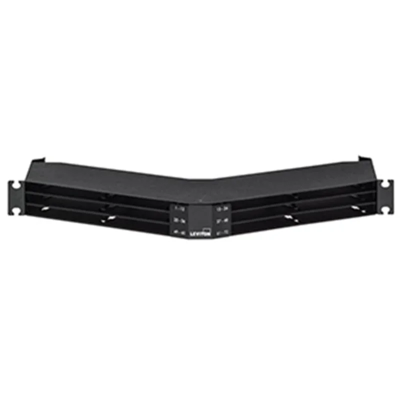 Leviton 1RU Angled Panel Accepts Up To 12 HDX Adapter Plates HDX1A-144