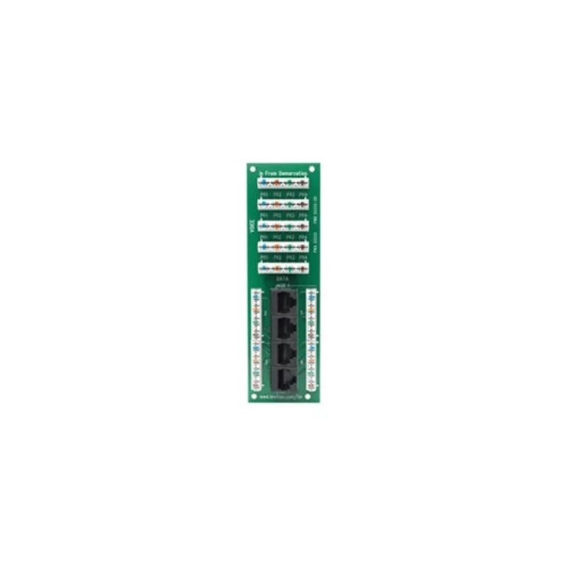 Leviton 1x4 Combo Phone and Data Board 47609-4DP