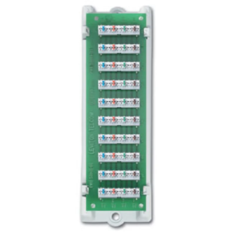 Leviton 1x9 Bridged Telephone Module (Expansion Board with ABS bracket), includes 110 punch down tool 47689-B