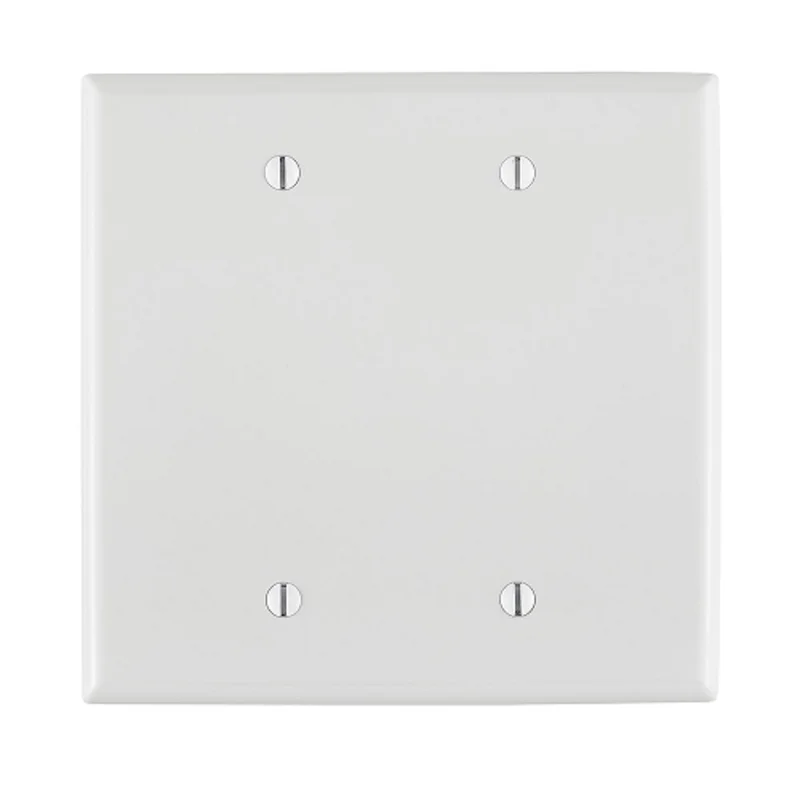 Leviton 2 Gang Blank Wallplate Midway Size White PJ23-W