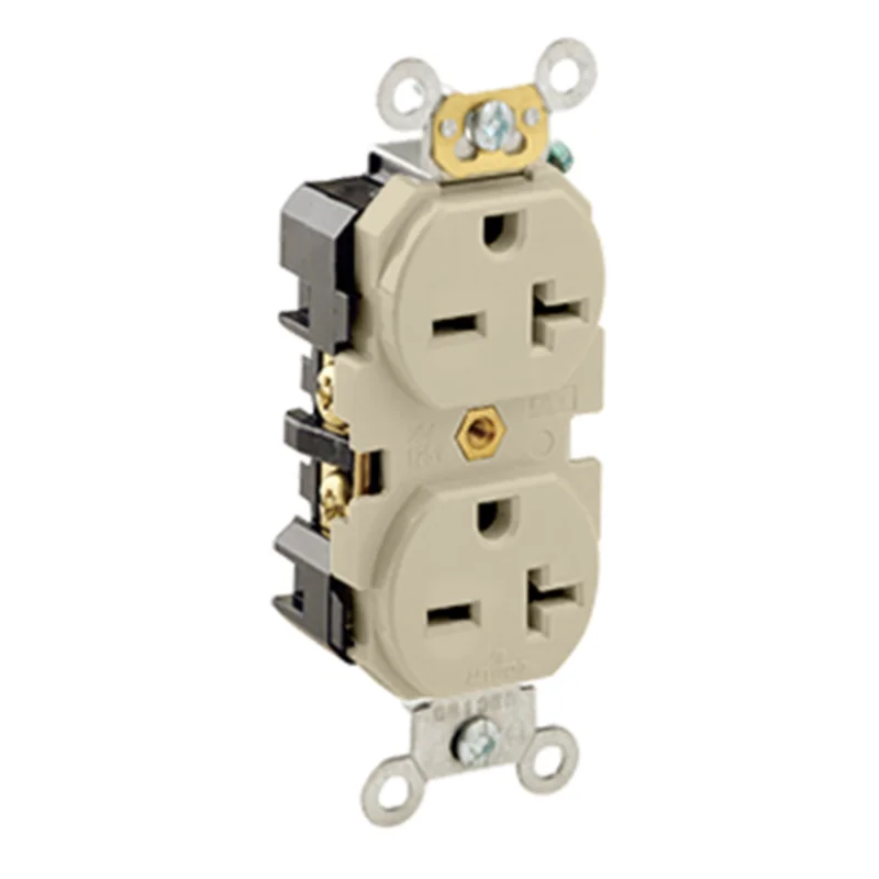 Leviton 2-Pole 3-Wire NEMA 6-20R Duplex Receptacle 5462-I