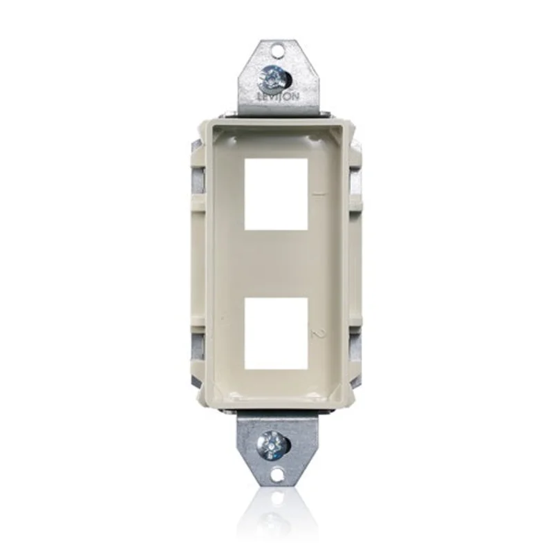 Leviton 2 Port Low Voltage Recessed Duplex Ivory FB2DE-I