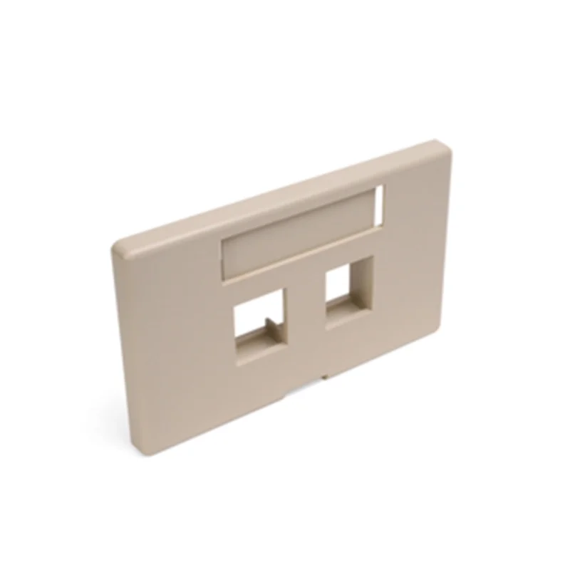 Leviton 2-Port Modular Furniture Faceplate 49910-HI2