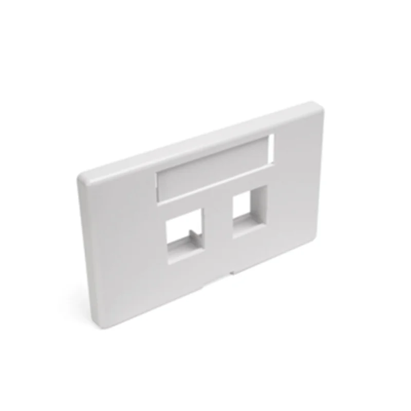 Leviton 2-Port Modular Furniture Faceplate 49910-HW2