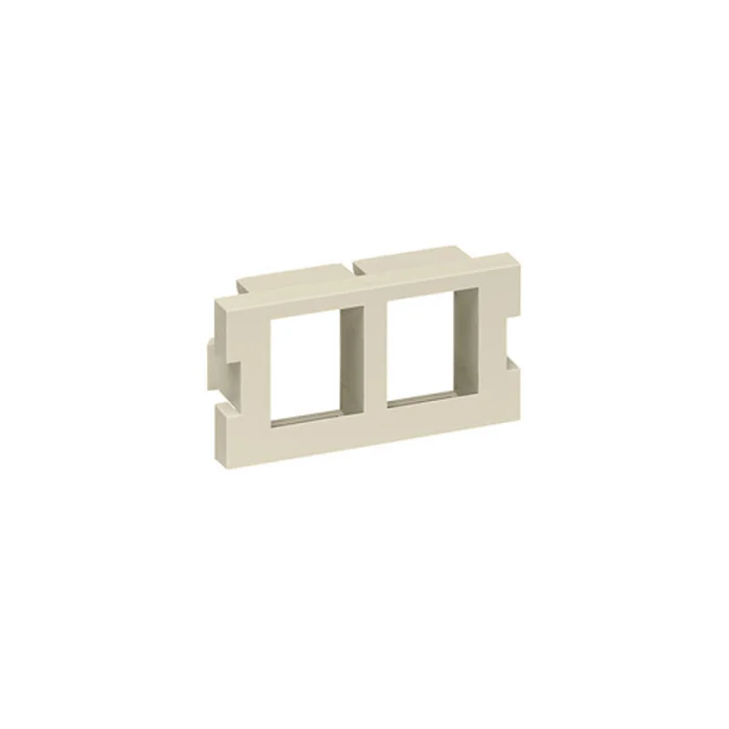 Leviton 2 Port MOS Quickport Adapter 1 Unit High Ivory 41291-2QI