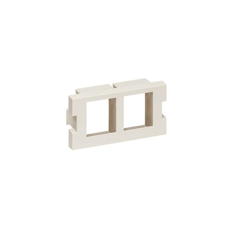 Leviton 2 Port MOS Quickport Adapter 1 Unit High Light Almond 41291-2QT