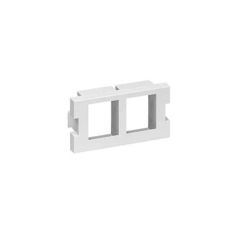 Leviton 2 Port MOS Quickport Adapter 1 Unit High White 41291-2QW